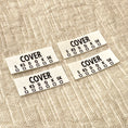 Load image into Gallery viewer, Iron-on Bed Sheet Size & Position Label (Set of 4)
