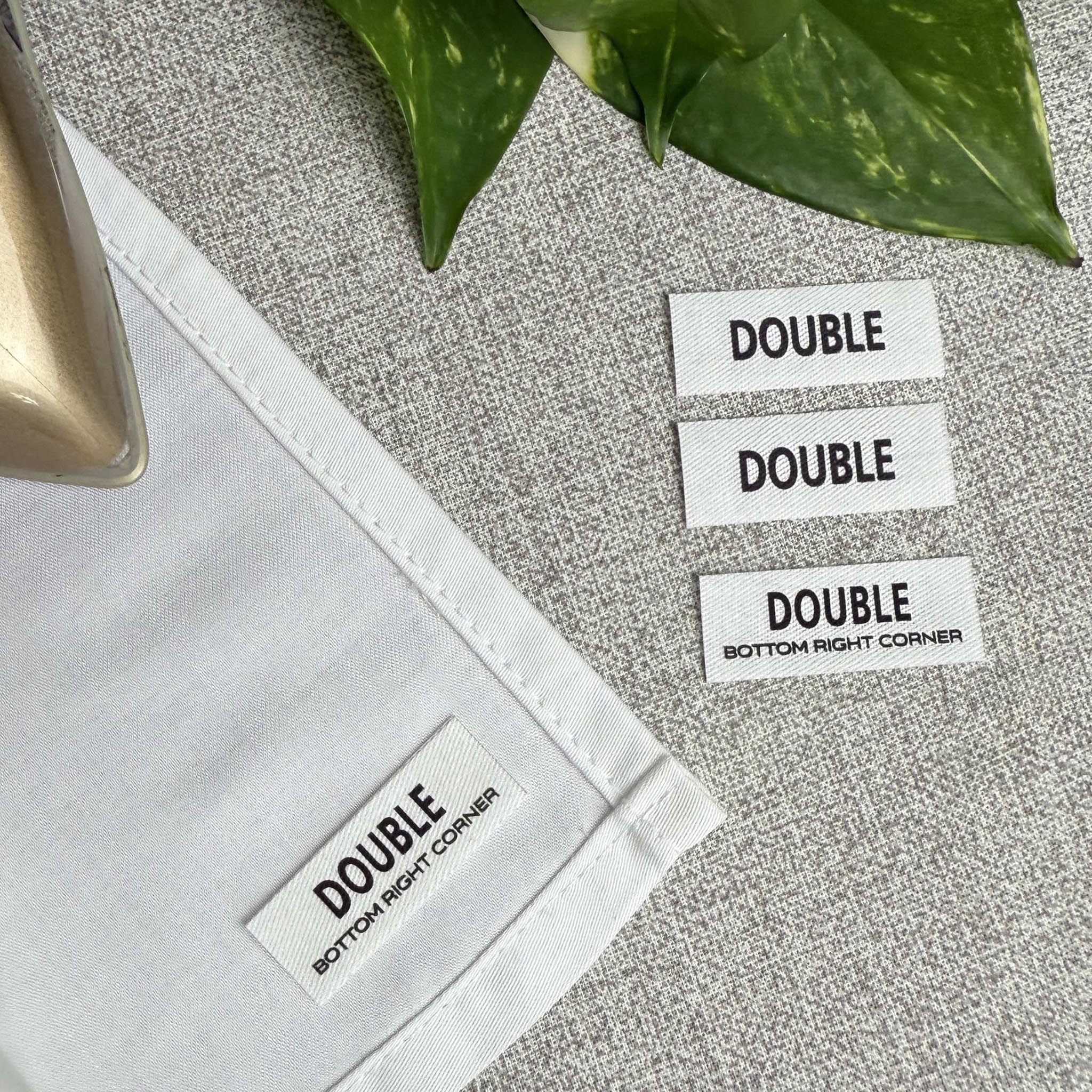 Bed Sheet Labels for identifying different Bedding Sets and Linen. Pack of 4. Choose your Size.