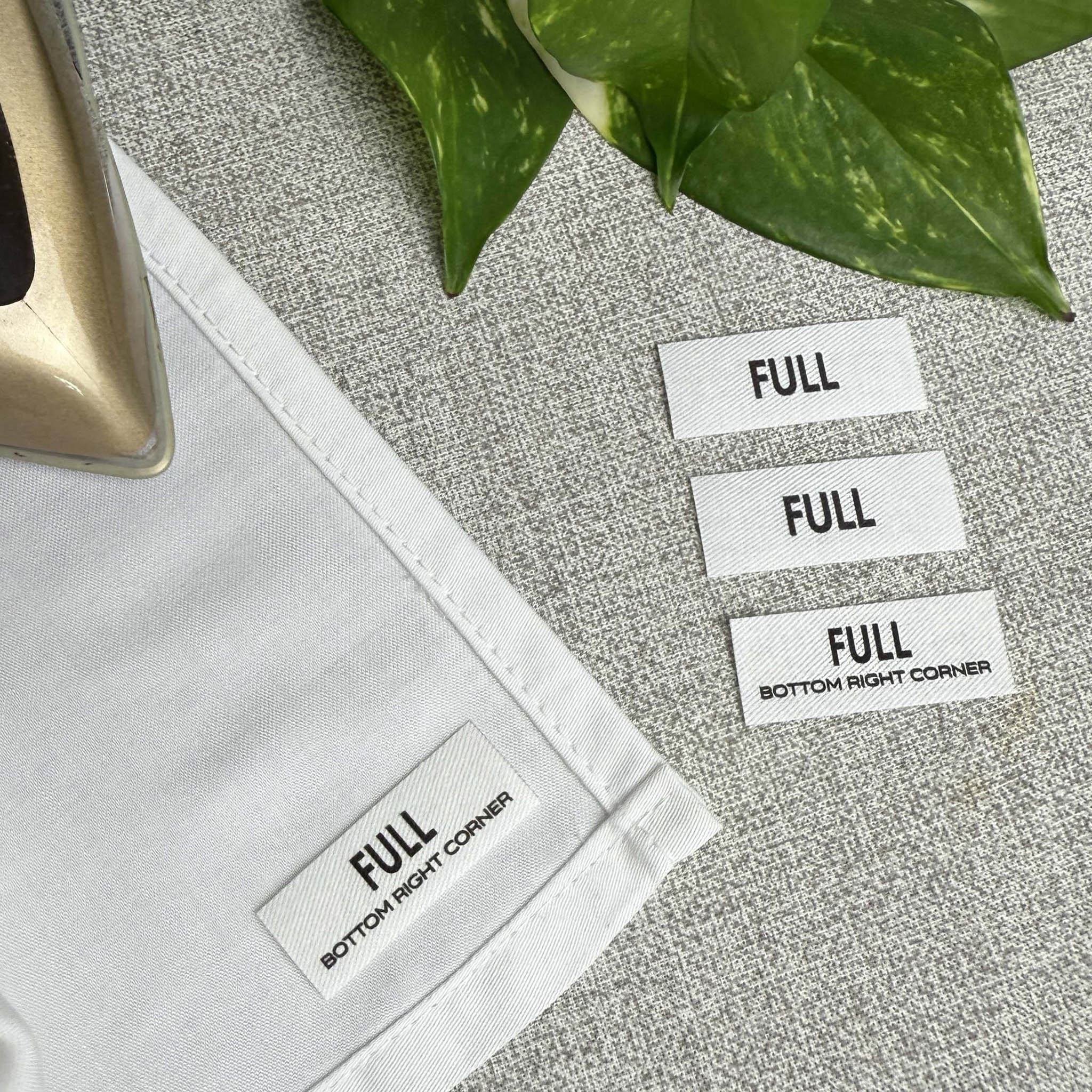 Bed Sheet Labels for identifying different Bedding Sets and Linen. Pack of 4. Choose your Size.